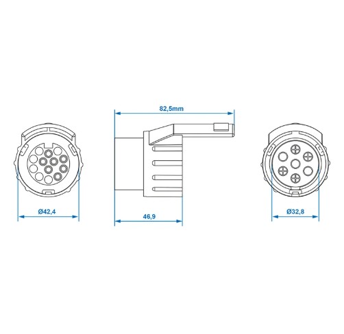 Mini Adapter 7- auf 13-polig