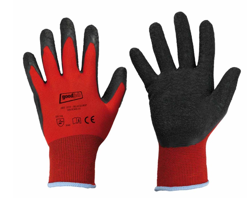 Handschuh Latex BLACKGRIP 1 Paar Gr. 9