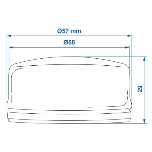 Nabendeckel Ø55mmx29mm passend für AL-KO